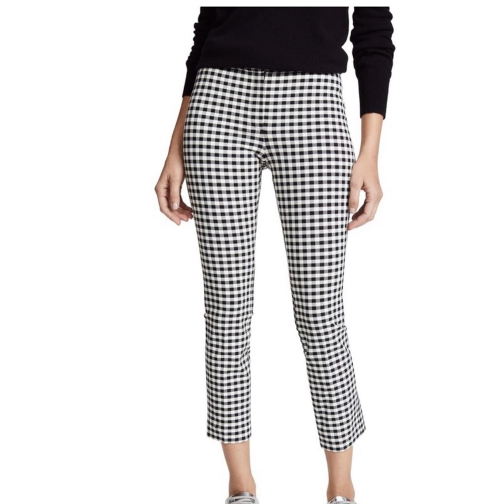 Theory Skinny Gingham Pant